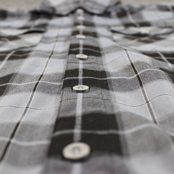 Dixxon Flannel V-Twin Visionary Mens XL Gray Black  Plaid D-Tech - Picture 4 of 7